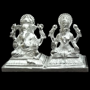925 Silver Laxmi Ganesh Idol by 