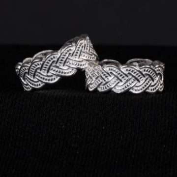 Silver Work Wear Unique Toe Rings by 