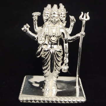 Silver Dattatraya god idol by 