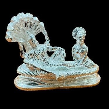 925 Silver Vishnu Laxmi Idol