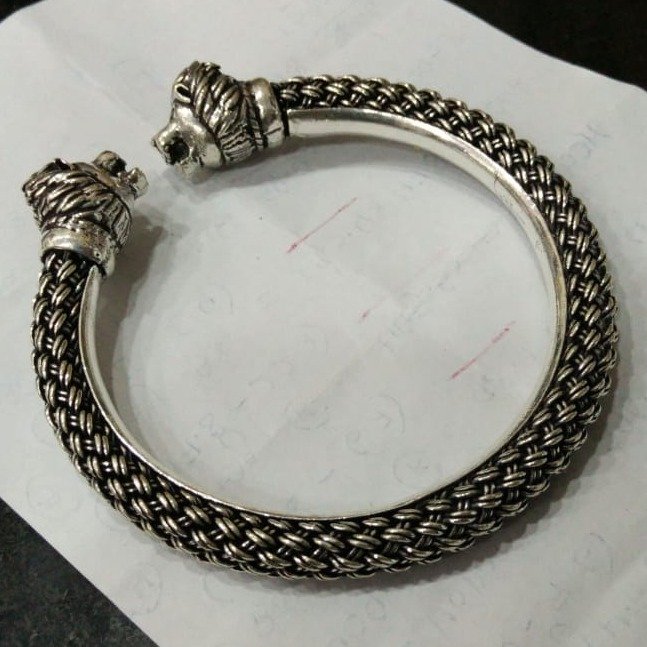 Buy quality 925 sterling silver Oxidized bracelet/kada in Ahmedabad
